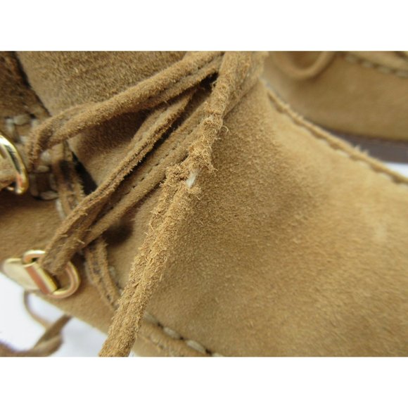 Michael Kors women's sheepskin suede lined wedge ankle boots 8.5 - Picture 9 of 12